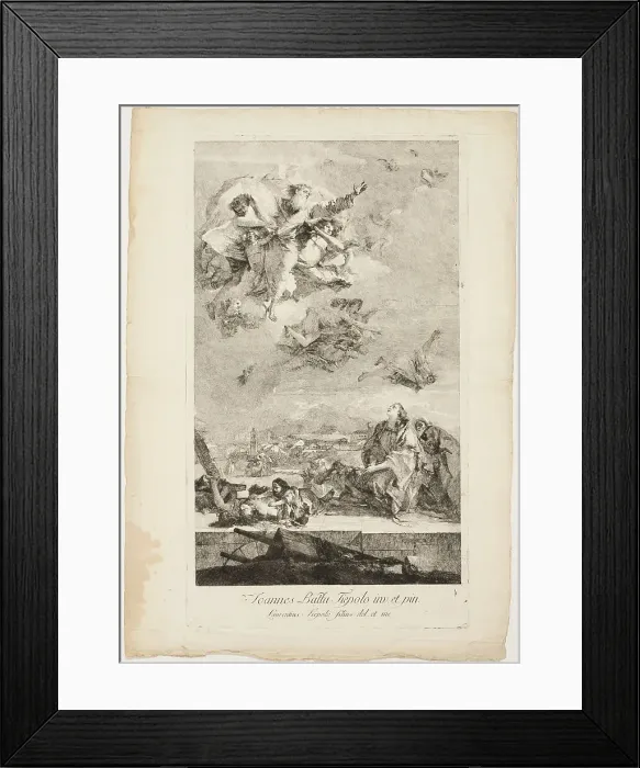 Framed Print : Saint Thecla Praying for the End of the Plague in the City of Este, after 1759. Creator: Lorenzo Tiepolo Framed Print : Saint Thecla Praying for the End of the Plague in the City of Este, after 1759. Creator: Lorenzo Tiepolo