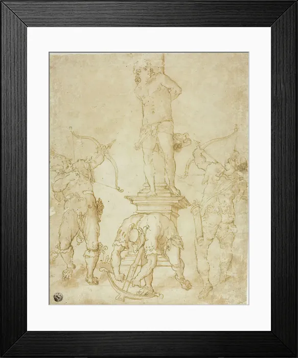 Framed Print : Martyrdom of Saint Sebastian, n.d. Creator: Bartholomeus Spranger Framed Print : Martyrdom of Saint Sebastian, n.d. Creator: Bartholomeus Spranger