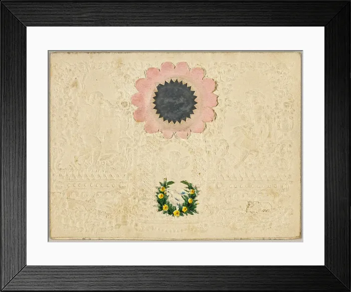 Framed Print : Be Mine Dear Maid (Valentine), c.1850. Creator: Unknown Framed Print : Be Mine Dear Maid (Valentine), c.1850. Creator: Unknown