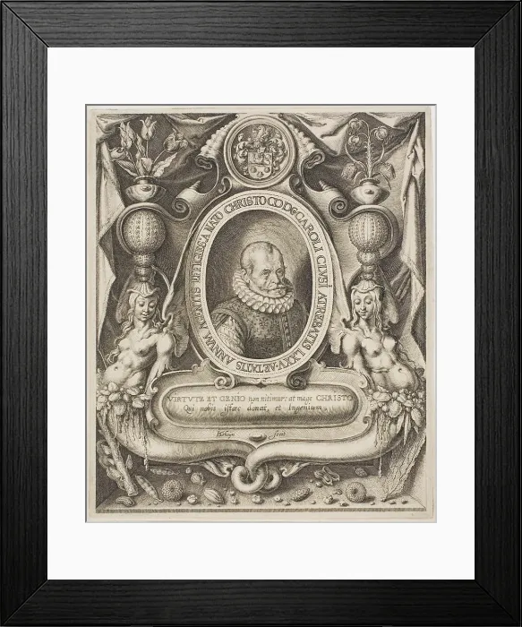 Framed Print : Carolus Clusius, 1601. Creator: Jacques de Gheyn II Framed Print : Carolus Clusius, 1601. Creator: Jacques de Gheyn II