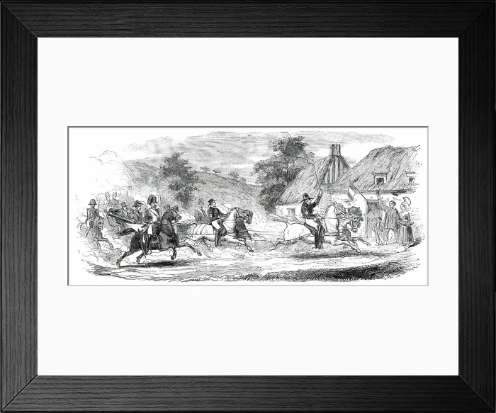 Framed Print : The President en route to Cherbourg, 1850. Creator: Unknown Framed Print : The President en route to Cherbourg, 1850. Creator: Unknown