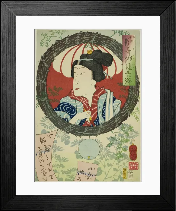 Framed Print : The Actor Sawamura Tanosuke III, from the series Reminiscences of Elegant Actors... 1862. Creator: Tsukioka Yoshitoshi. The Actor Sawamura Tanosuke III, from the series Reminiscences of Elegant Actors... 1862 Framed Print : The Actor Sawamura Tanosuke III, from the series Reminiscences of Elegant Actors... 1862. Creator: Tsukioka Yoshitoshi. The Actor Sawamura Tanosuke III, from the series Reminiscences of Elegant Actors... 1862