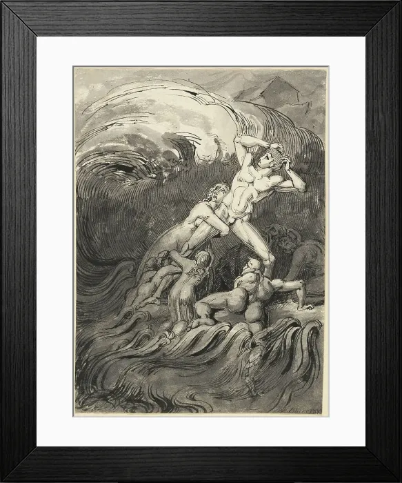 Framed Print : The Flood, n.d. Creator: William Young Ottley Framed Print : The Flood, n.d. Creator: William Young Ottley