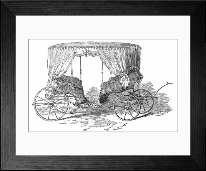 Framed Print : Carriage for his Highness Said Pacha, 1850. Creator: Unknown Framed Print : Carriage for his Highness Said Pacha, 1850. Creator: Unknown