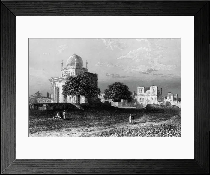 Framed Print : Mosque of Mustapha Khan, - Bejapore, 1834. Creator: William Purser Framed Print : Mosque of Mustapha Khan, - Bejapore, 1834. Creator: William Purser