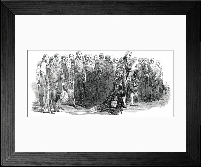 Framed Print : Deputation from the Court of Lieutenancy of the City of London, 1850. Creator: Unknown Framed Print : Deputation from the Court of Lieutenancy of the City of London, 1850. Creator: Unknown