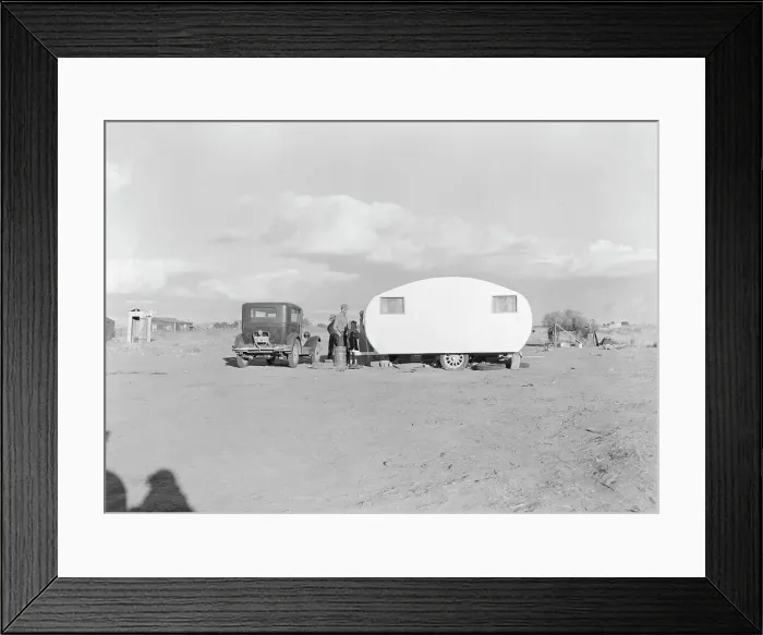 Framed Print : Migratory family from Louisiana on Works Progress Administration (WPA), California, 1938. Creator: Dorothea Lange Framed Print : Migratory family from Louisiana on Works Progress Administration (WPA), California, 1938. Creator: Dorothea Lange