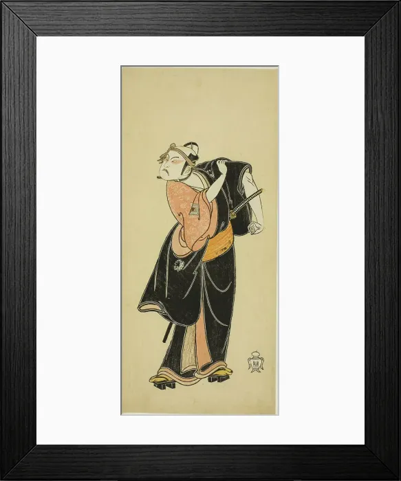 Framed Print : The Actor Ichikawa Raizo I as Hanakawado no Sukeroku in the scene Sukeroku” in the pla... c. 1764. Creator: Shunsho. The Actor Ichikawa Raizo I as Hanakawado no Sukeroku in the scene Sukeroku” in the pla... c. 1764 Framed Print : The Actor Ichikawa Raizo I as Hanakawado no Sukeroku in the scene Sukeroku” in the pla... c. 1764. Creator: Shunsho. The Actor Ichikawa Raizo I as Hanakawado no Sukeroku in the scene Sukeroku” in the pla... c. 1764