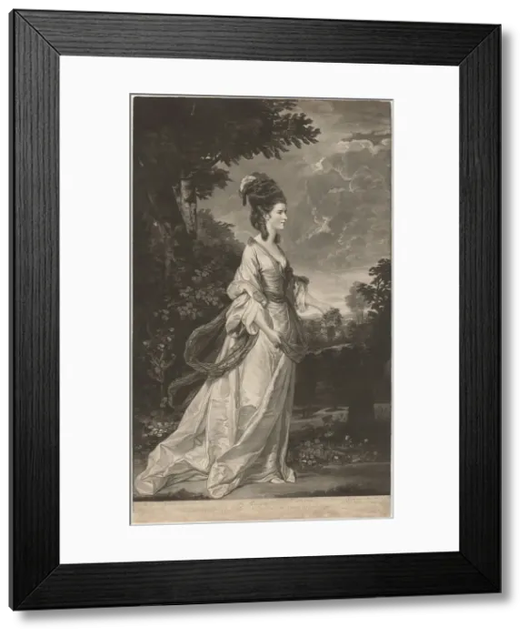 Framed Print : Jane, Countess of Harrington, 1780. Creator: Valentine Green Framed Print : Jane, Countess of Harrington, 1780. Creator: Valentine Green