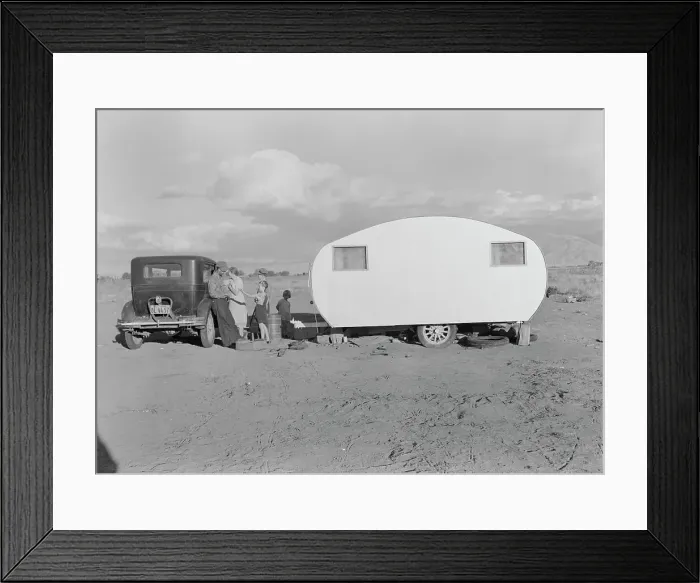Framed Print : Migratory family from Louisiana on Works Progress Administration (WPA), California, 1938. Creator: Dorothea Lange Framed Print : Migratory family from Louisiana on Works Progress Administration (WPA), California, 1938. Creator: Dorothea Lange