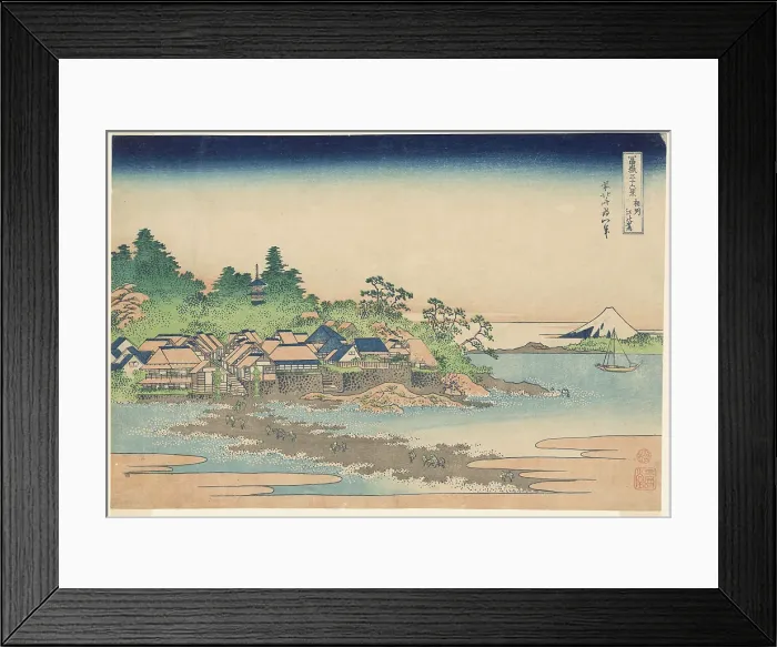 Framed Print : Enoshima Island in Sagami Province (Soshu Enoshima), from the series Thirty-six... c. 1830 / 33. Creator: Hokusai. Enoshima Island in Sagami Province (Soshu Enoshima), from the series Thirty-six... c. 1830 / 33. Creator: Hokusai Framed Print : Enoshima Island in Sagami Province (Soshu Enoshima), from the series Thirty-six... c. 1830 / 33. Creator: Hokusai. Enoshima Island in Sagami Province (Soshu Enoshima), from the series Thirty-six... c. 1830 / 33. Creator: Hokusai