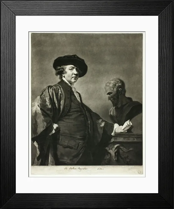 Framed Print : Sir Joshua Reynolds, 1780. Creator: Valentine Green Framed Print : Sir Joshua Reynolds, 1780. Creator: Valentine Green