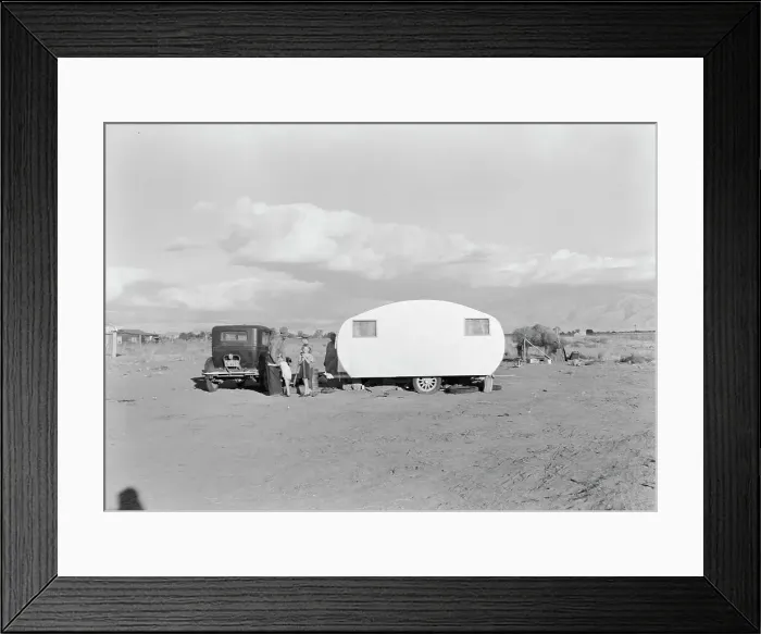 Framed Print : Migratory family from Louisiana on Works Progress Administration (WPA), California, 1938. Creator: Dorothea Lange Framed Print : Migratory family from Louisiana on Works Progress Administration (WPA), California, 1938. Creator: Dorothea Lange