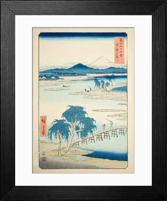 Framed Print : Tama River in Musashi Province (Musashi Tamagawa), from the series Thirty-six Views of... 1858. Creator: Ando Hiroshige. Tama River in Musashi Province (Musashi Tamagawa), from the series Thirty-six Views of... 1858. Creator: Ando Hiroshige Framed Print : Tama River in Musashi Province (Musashi Tamagawa), from the series Thirty-six Views of... 1858. Creator: Ando Hiroshige. Tama River in Musashi Province (Musashi Tamagawa), from the series Thirty-six Views of... 1858. Creator: Ando Hiroshige