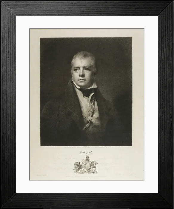 Framed Print : Sir Walter Scott Bart, 1826. Creator: William Walker Framed Print : Sir Walter Scott Bart, 1826. Creator: William Walker