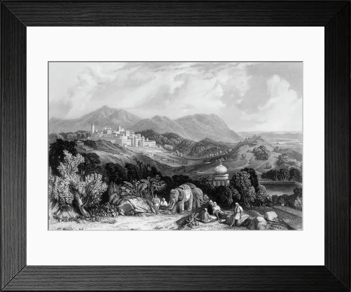 Framed Print : The City of Nahun, 1845. Creator: Unknown Framed Print : The City of Nahun, 1845. Creator: Unknown