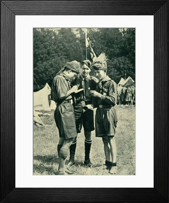 Framed Print : An International Rover Camp in Sweden, 1935, 1944. Creator: Unknown Framed Print : An International Rover Camp in Sweden, 1935, 1944. Creator: Unknown