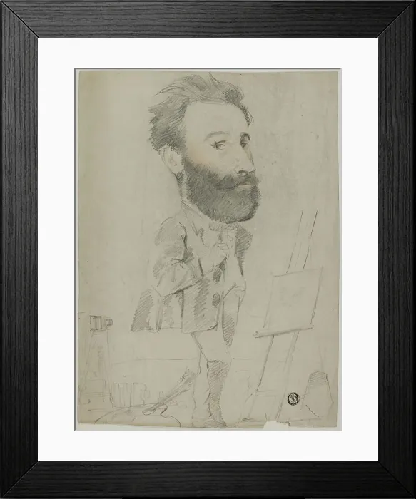 Framed Print : Caricature of an Art Teacher, n.d. Creator: Unknown Framed Print : Caricature of an Art Teacher, n.d. Creator: Unknown