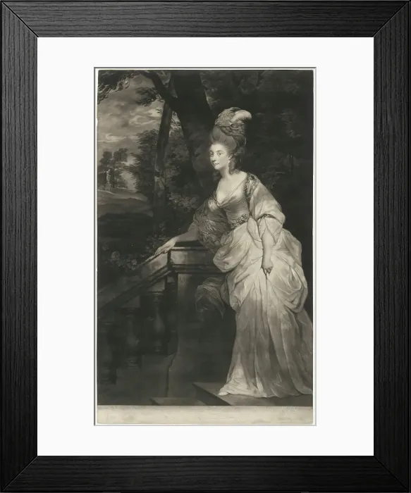 Framed Print : Georgiana, Duchess of Devonshire, 1780. Creator: Valentine Green