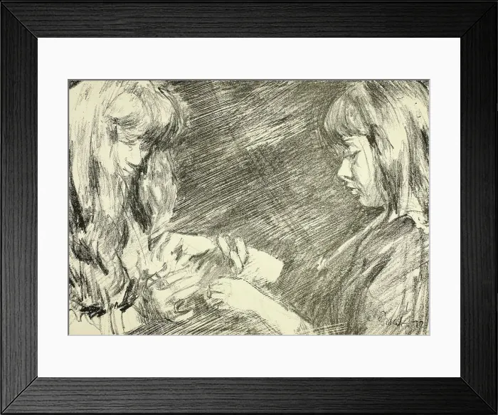Framed Print : Cat's Cradle, 1892. Creator: Walter Richard Sickert Framed Print : Cat's Cradle, 1892. Creator: Walter Richard Sickert