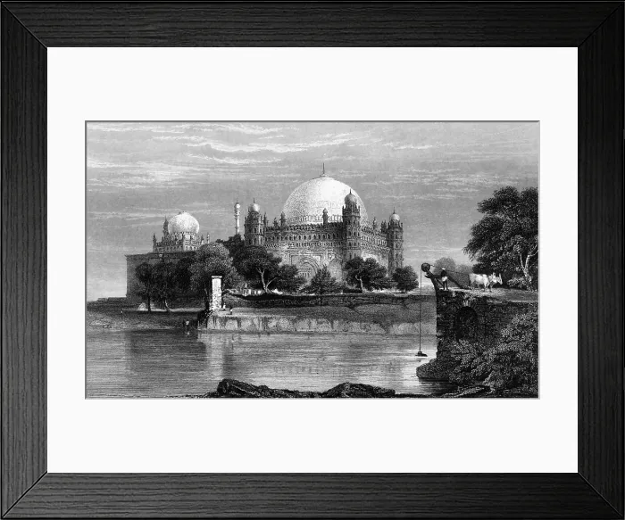 Framed Print : Sultan Mahomed Shah's Tomb, Bejapore, 1834. Creator: Samuel Prout Framed Print : Sultan Mahomed Shah's Tomb, Bejapore, 1834. Creator: Samuel Prout