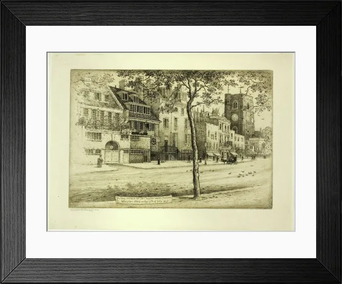 Framed Print : Cheyne Walk, n.d. Creator: Walter Richard Sickert Framed Print : Cheyne Walk, n.d. Creator: Walter Richard Sickert