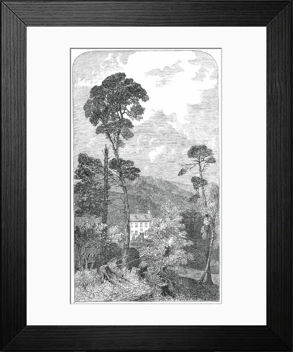 Framed Print : Birk Hall, 1850. Creator: Unknown Framed Print : Birk Hall, 1850. Creator: Unknown
