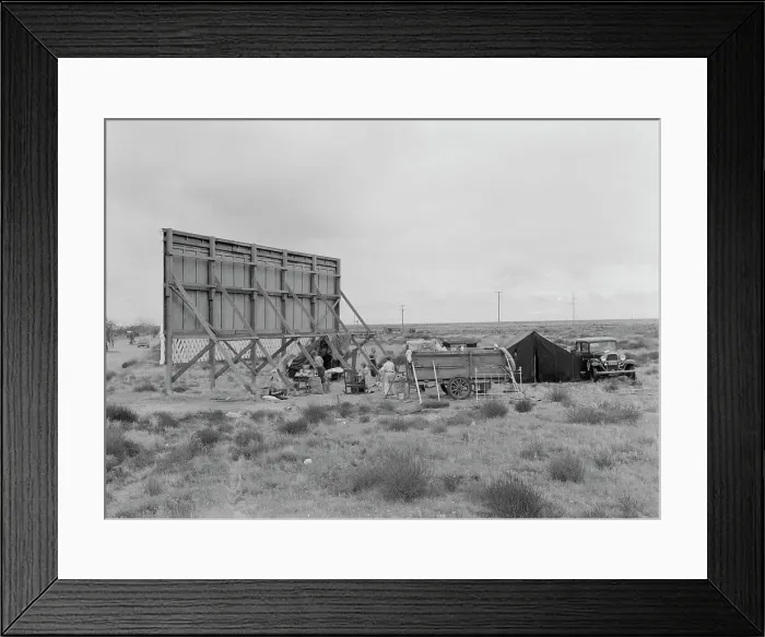 Framed Print : Three families camped on the plains along US99 in California, 1938. Creator: Dorothea Lange Framed Print : Three families camped on the plains along US99 in California, 1938. Creator: Dorothea Lange