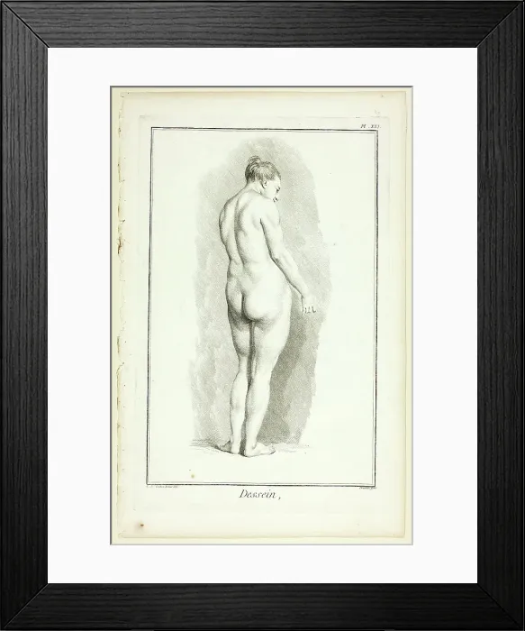 Framed Print : Design: Figure from Encyclopédie, 1762 / 77. Creator: Benoit-Louis Prevost Framed Print : Design: Figure from Encyclopédie, 1762 / 77. Creator: Benoit-Louis Prevost