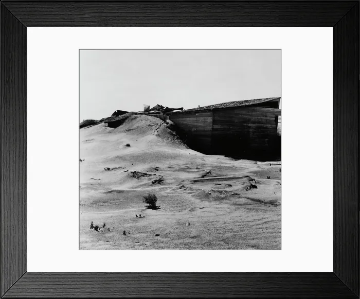 Framed Print : Abandoned farm, Coldwater District, north of Dalhart, Texas, 1938. Creator: Dorothea Lange Framed Print : Abandoned farm, Coldwater District, north of Dalhart, Texas, 1938. Creator: Dorothea Lange