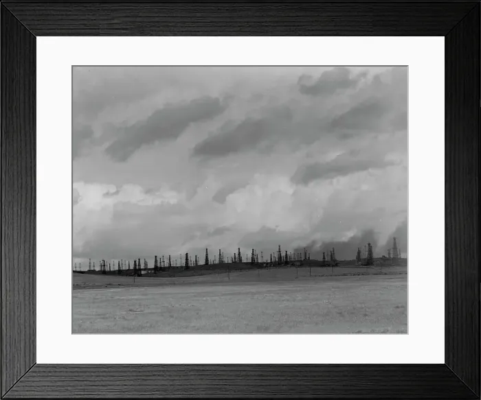 Framed Print : Oil fields, Kern County, California, 1938. Creator: Dorothea Lange Framed Print : Oil fields, Kern County, California, 1938. Creator: Dorothea Lange