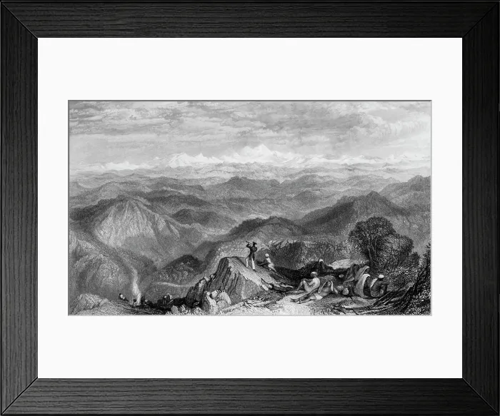 Framed Print : Snowy Range, from Tyne or Marma, 1845. Creator: Unknown Framed Print : Snowy Range, from Tyne or Marma, 1845. Creator: Unknown