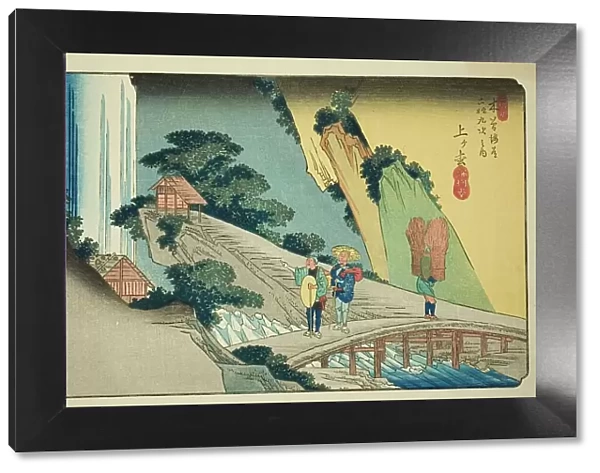 No. 39: Agematsu, from the series 'Sixty-nine Stations of the Kisokaido (Kisokaido...c. 1835 / 38. Creator: Ando Hiroshige. No. 39: Agematsu, from the series 'Sixty-nine Stations of the Kisokaido (Kisokaido...c. 1835 / 38. Creator: Ando Hiroshige)