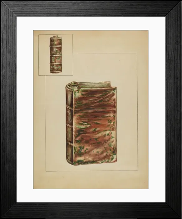 Framed Print : Book Bottle, c. 1936. Creator: Anna Aloisi Framed Print : Book Bottle, c. 1936. Creator: Anna Aloisi