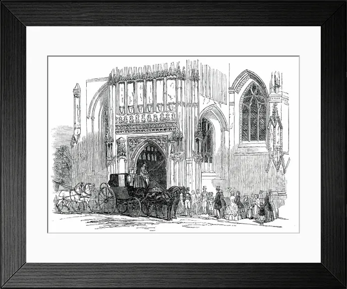 Framed Print : Gloucester Cathedral - the Porch, 1850. Creator: Unknown Framed Print : Gloucester Cathedral - the Porch, 1850. Creator: Unknown