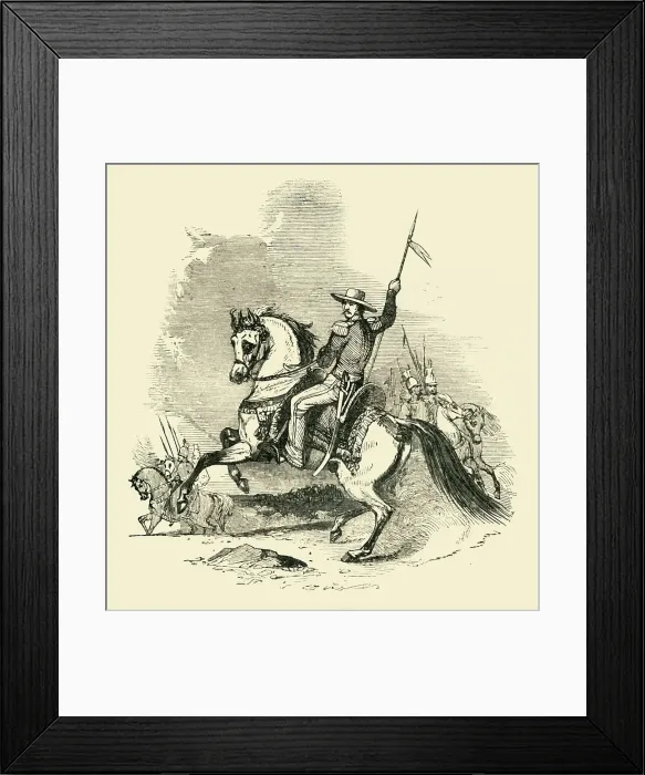 Framed Print : Mexican Lancer, 1849. Creator: Unknown Framed Print : Mexican Lancer, 1849. Creator: Unknown