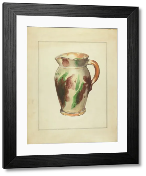 Framed Print : Pitcher, 1935 / 1942. Creator: Anna Aloisi Framed Print : Pitcher, 1935 / 1942. Creator: Anna Aloisi