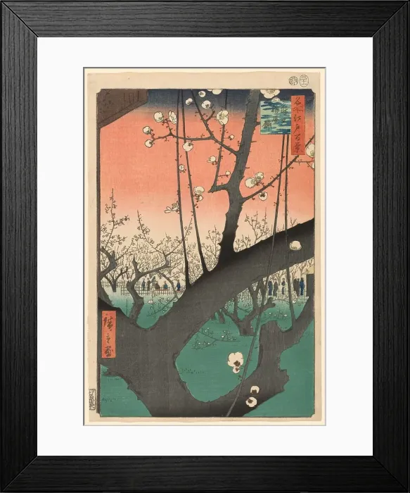 Framed Print : Plum Garden at Kameido (Kameido Umeyashiki), from the series One Hundred Famous... 1857. Creator: Ando Hiroshige. Plum Garden at Kameido (Kameido Umeyashiki), from the series One Hundred Famous... 1857. Creator: Ando Hiroshige Framed Print : Plum Garden at Kameido (Kameido Umeyashiki), from the series One Hundred Famous... 1857. Creator: Ando Hiroshige. Plum Garden at Kameido (Kameido Umeyashiki), from the series One Hundred Famous... 1857. Creator: Ando Hiroshige