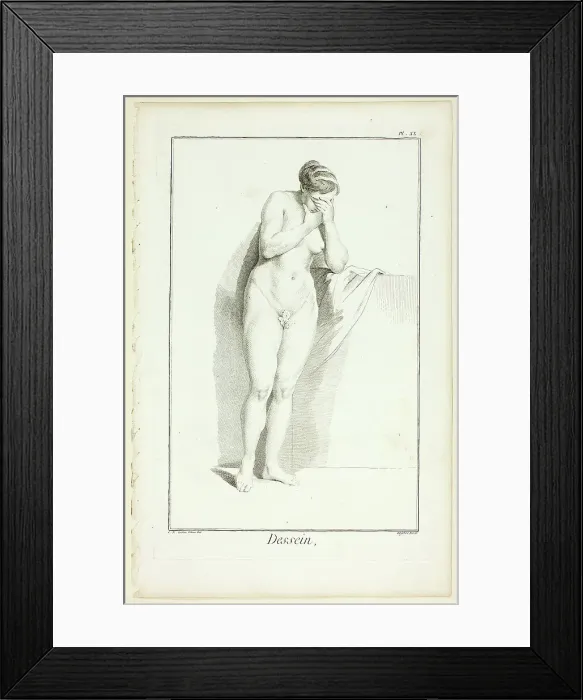 Framed Print : Design: Figure from Encyclopédie, 1762 / 77. Creator: A. J. Defehrt Framed Print : Design: Figure from Encyclopédie, 1762 / 77. Creator: A. J. Defehrt