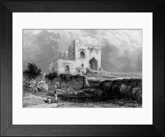 Framed Print : Singham Mahal, Torway, - Bejapore, 1835. Creator: Unknown Framed Print : Singham Mahal, Torway, - Bejapore, 1835. Creator: Unknown