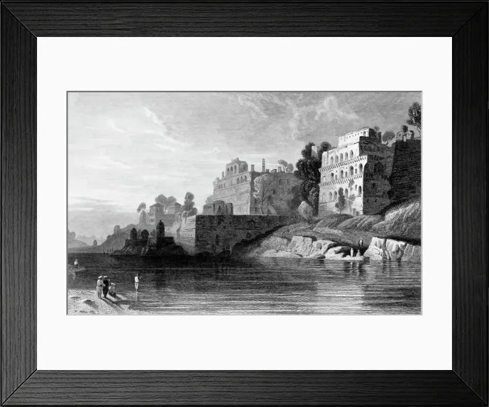 Framed Print : King's Fort, - Boorhanpore, 1834. Creator: William Purser Framed Print : King's Fort, - Boorhanpore, 1834. Creator: William Purser