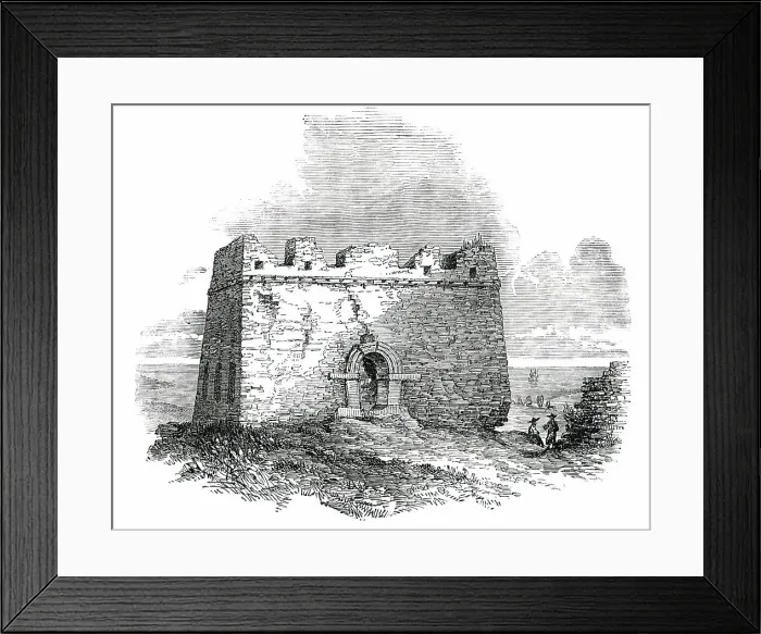 Framed Print : Tower on the Great Wall of China, 1850. Creator: Unknown Framed Print : Tower on the Great Wall of China, 1850. Creator: Unknown