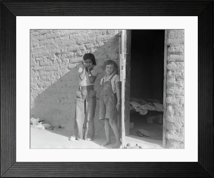 Framed Print : Drought refugee families... supplanting Mexican laborers in the Southwest, Chandler, Arizona, 1937. Creator: Dorothea Lange Framed Print : Drought refugee families... supplanting Mexican laborers in the Southwest, Chandler, Arizona, 1937. Creator: Dorothea Lange