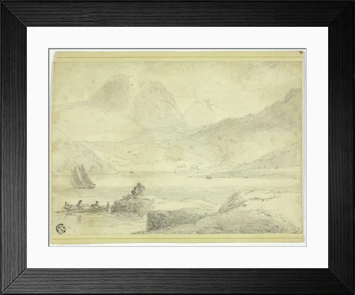Framed Print : Coast of Argyllshire, n.d. Creator: William Daniell Framed Print : Coast of Argyllshire, n.d. Creator: William Daniell