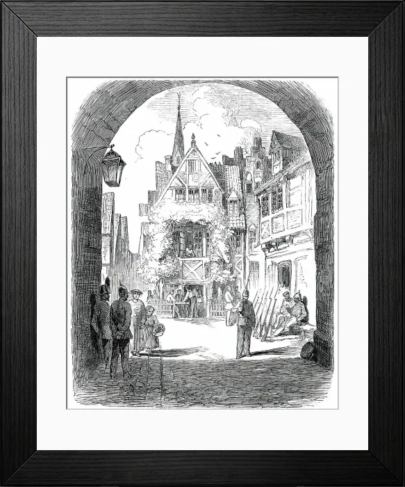 Framed Print : Rendsburg, 1850. Creator: Unknown Framed Print : Rendsburg, 1850. Creator: Unknown