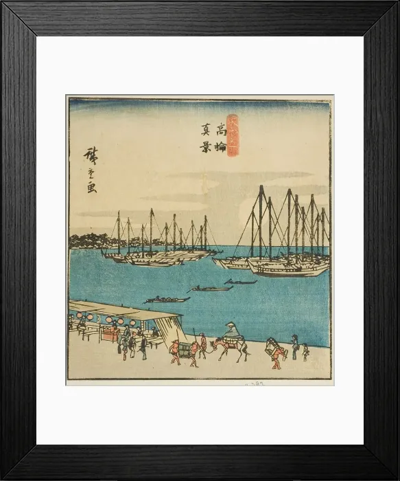 Framed Print : True View of Takanawa (Takanawa shinkei), section of a sheet from the series Famous... 1840s. Creator: Ando Hiroshige. True View of Takanawa (Takanawa shinkei), section of a sheet from the series Famous... 1840s. Creator: Ando Hiroshige Framed Print : True View of Takanawa (Takanawa shinkei), section of a sheet from the series Famous... 1840s. Creator: Ando Hiroshige. True View of Takanawa (Takanawa shinkei), section of a sheet from the series Famous... 1840s. Creator: Ando Hiroshige