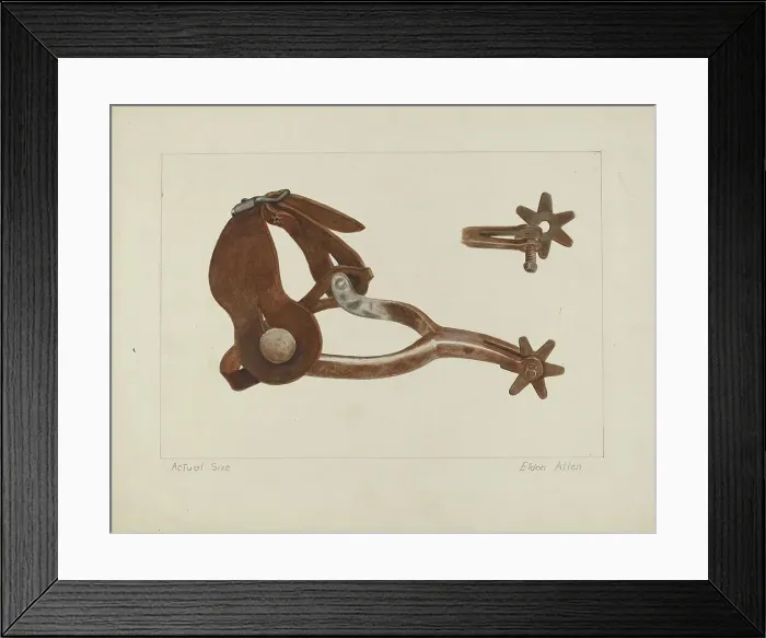 Framed Print : Spur, 1935 / 1942. Creator: Eldon Allen Framed Print : Spur, 1935 / 1942. Creator: Eldon Allen