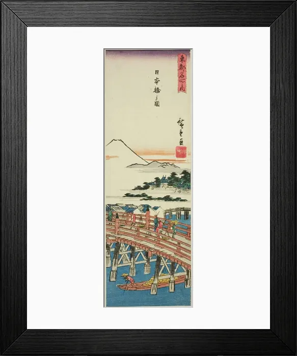 Framed Print : View of Nihon Bridge (Nihonbashi no zu), from the series Famous Places in the... early 1840s. Creator: Ando Hiroshige. View of Nihon Bridge (Nihonbashi no zu), from the series Famous Places in the... early 1840s. Creator: Ando Hiroshige Framed Print : View of Nihon Bridge (Nihonbashi no zu), from the series Famous Places in the... early 1840s. Creator: Ando Hiroshige. View of Nihon Bridge (Nihonbashi no zu), from the series Famous Places in the... early 1840s. Creator: Ando Hiroshige