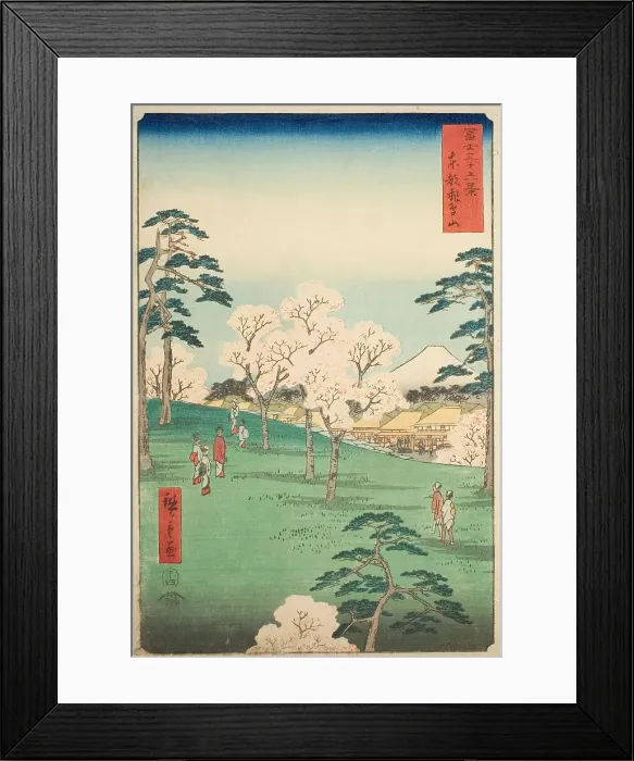 Framed Print : Asuka Hill in the Eastern Capital (Toto Asukayama), from the series Thirty-six Views of... 1858. Creator: Ando Hiroshige. Asuka Hill in the Eastern Capital (Toto Asukayama), from the series Thirty-six Views of... 1858 Framed Print : Asuka Hill in the Eastern Capital (Toto Asukayama), from the series Thirty-six Views of... 1858. Creator: Ando Hiroshige. Asuka Hill in the Eastern Capital (Toto Asukayama), from the series Thirty-six Views of... 1858