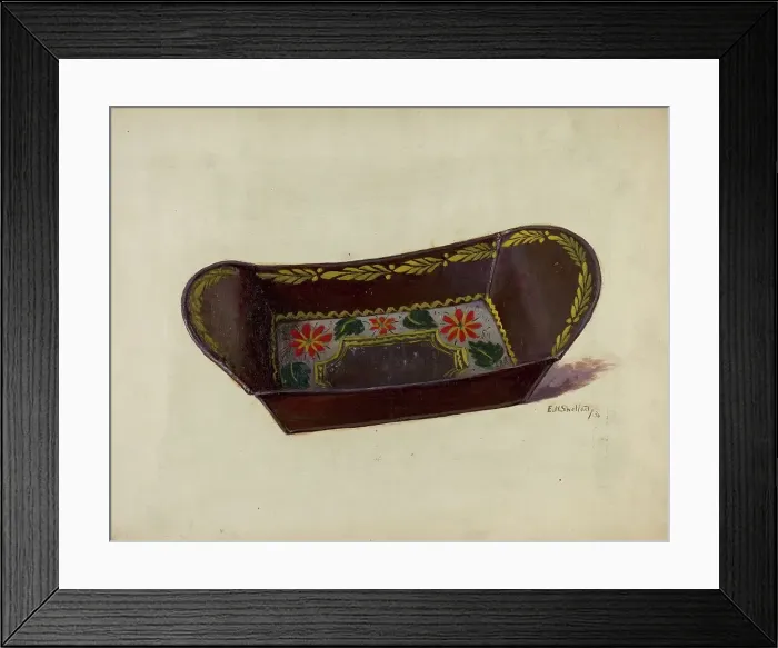 Framed Print : Bread or Apple Tray, 1936. Creator: Eugene Shellady Framed Print : Bread or Apple Tray, 1936. Creator: Eugene Shellady